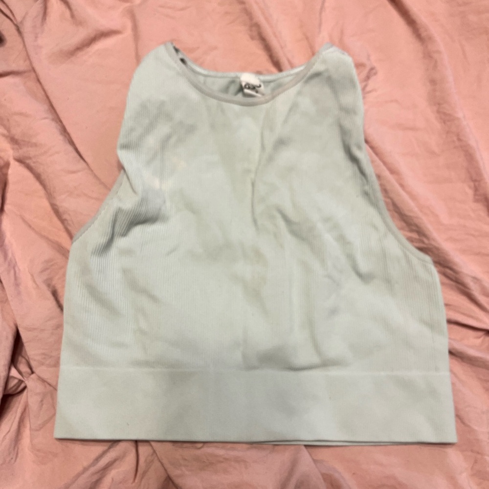 Women's Light Blue Sleeveless Top